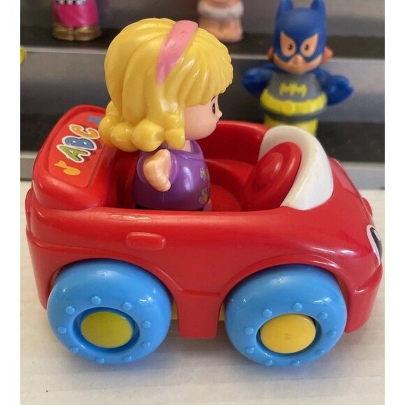 Fisher Price Little People Mixed Lot of 8 Batman Barbie Baby Musical Car Drivers - Picture 6 of 16